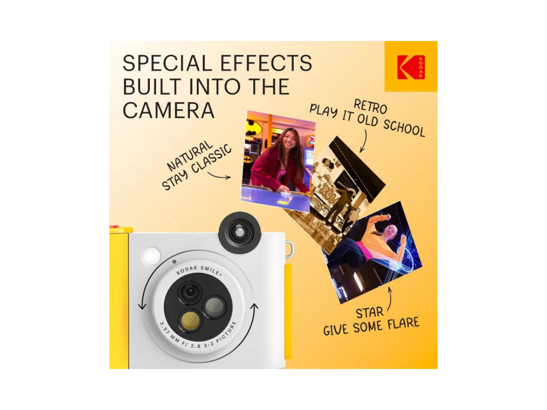 Buy Kodak Smile+ Instant Print Camera – 10MP, Bluetooth in Qatar Buy Kodak Smile+ Instant Print Camera – 10MP, Bluetooth in Qatar
